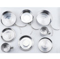 Mayitr 8Pcs Stainless Steel Outdoor Camping Picnic Pot Pan Kit Camping Hiking Cookware Set High quality